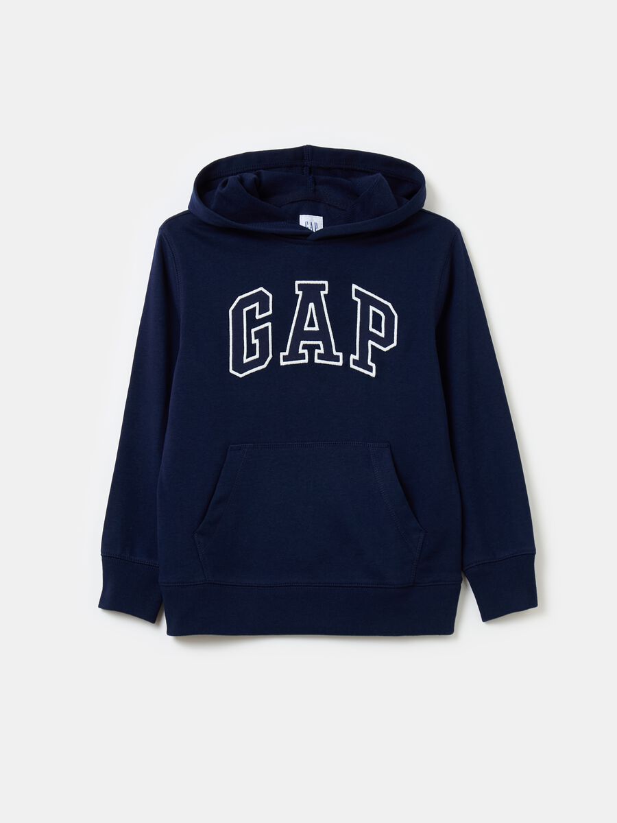 Sweatshirt in French terry with logo embroidery_0