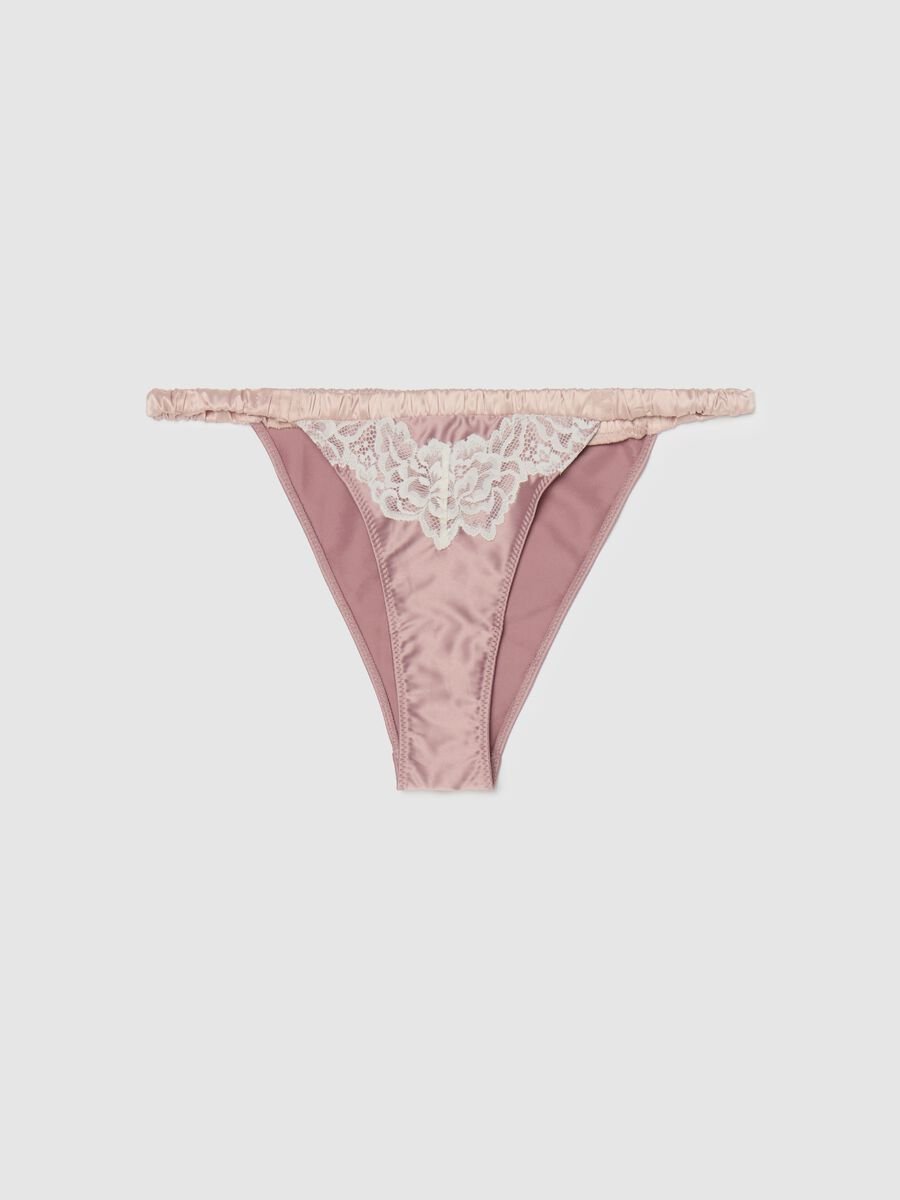 Satin briefs with lace_4