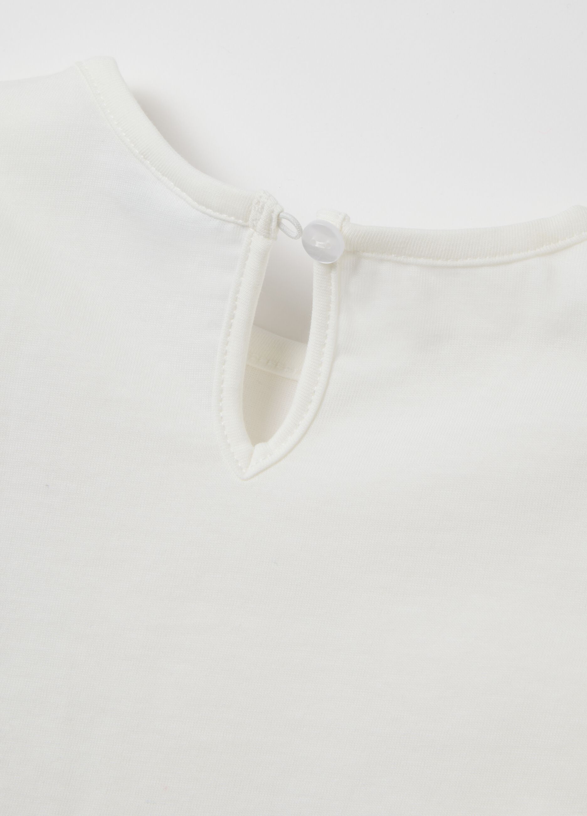 Girls' pure cotton white regular fit top