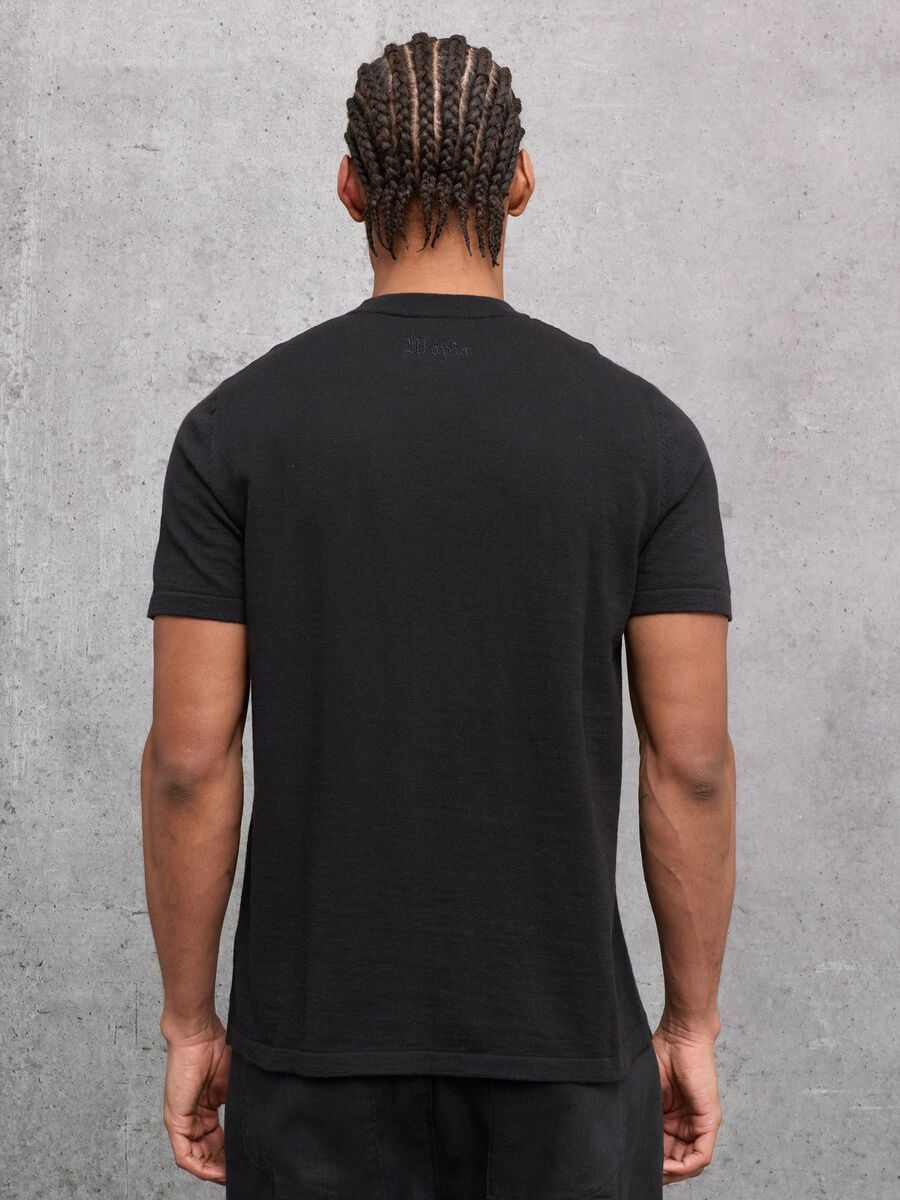 Knit T-shirt Black_1