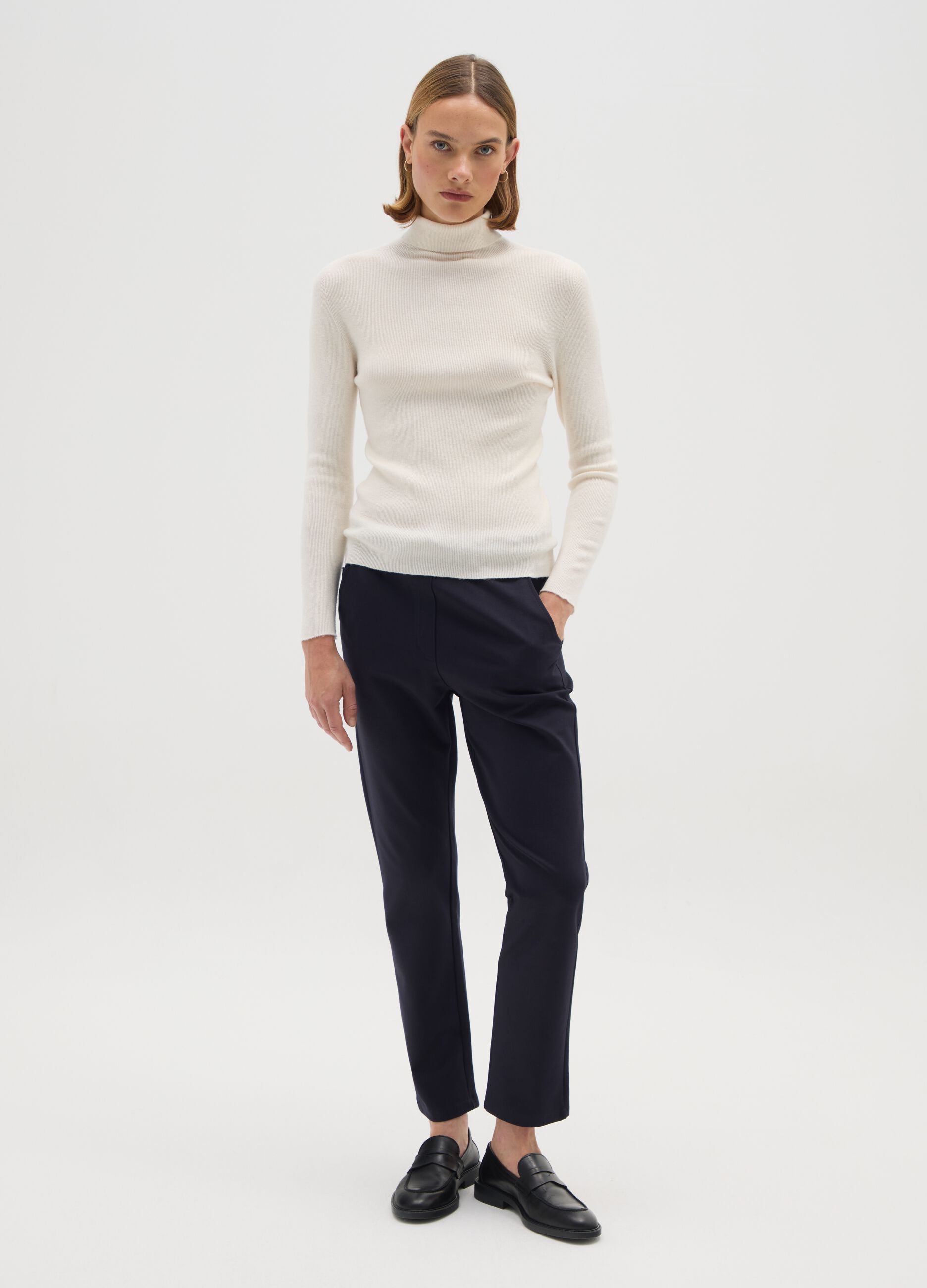 Blue Stretch Trousers