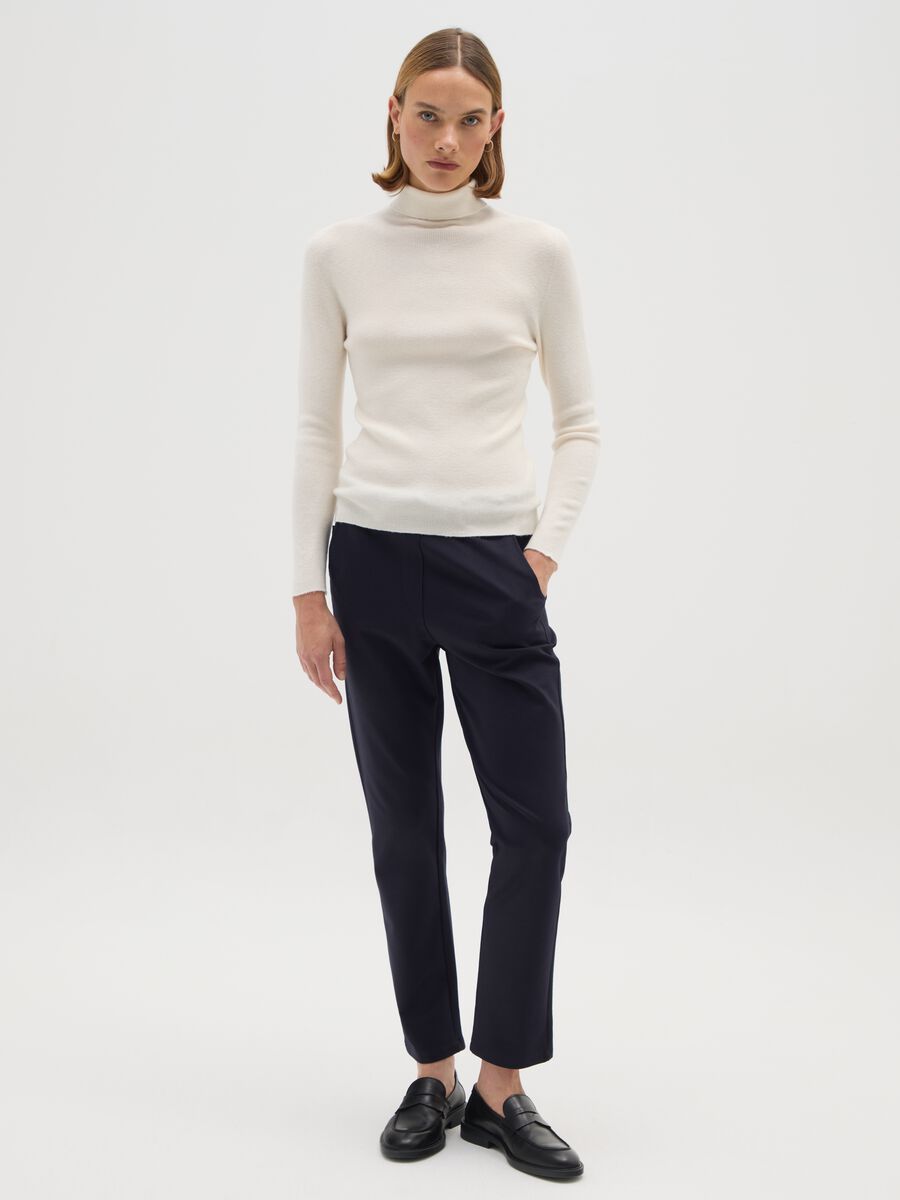 Blue Stretch Trousers_0