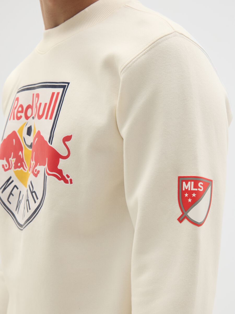 White cotton blend sweatshirt with print_3