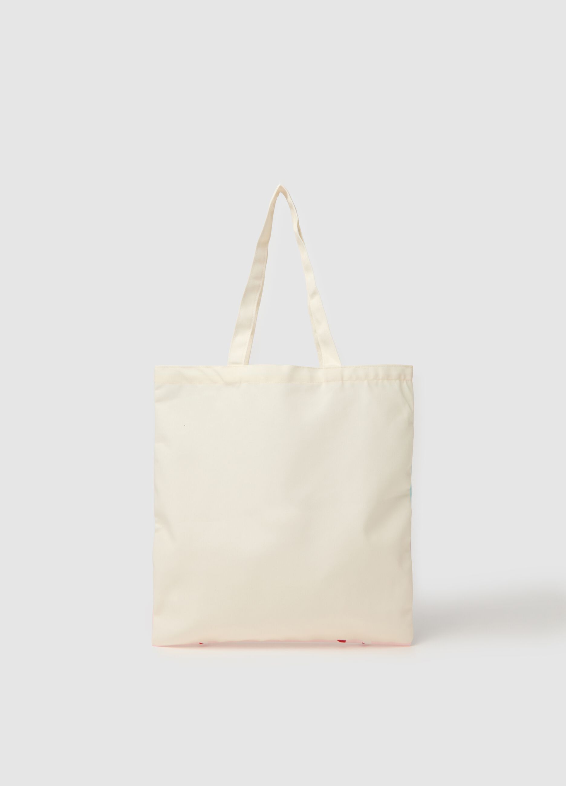 Multicolour pure cotton shopper bag