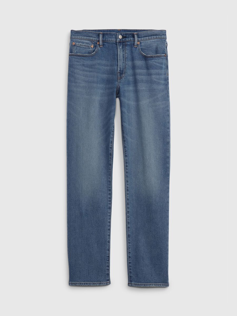 Straight-fit jeans in stretch cotton and Lyocell_3