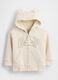 Beige hoodie with full zip_0