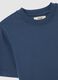 Blue T-shirt in pure Italian cotton regular fit_5