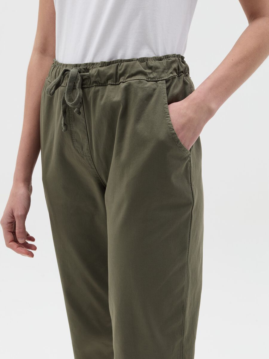 Stretch cotton jogger trousers_2