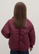 Red padded zip-up jacket for girls_1