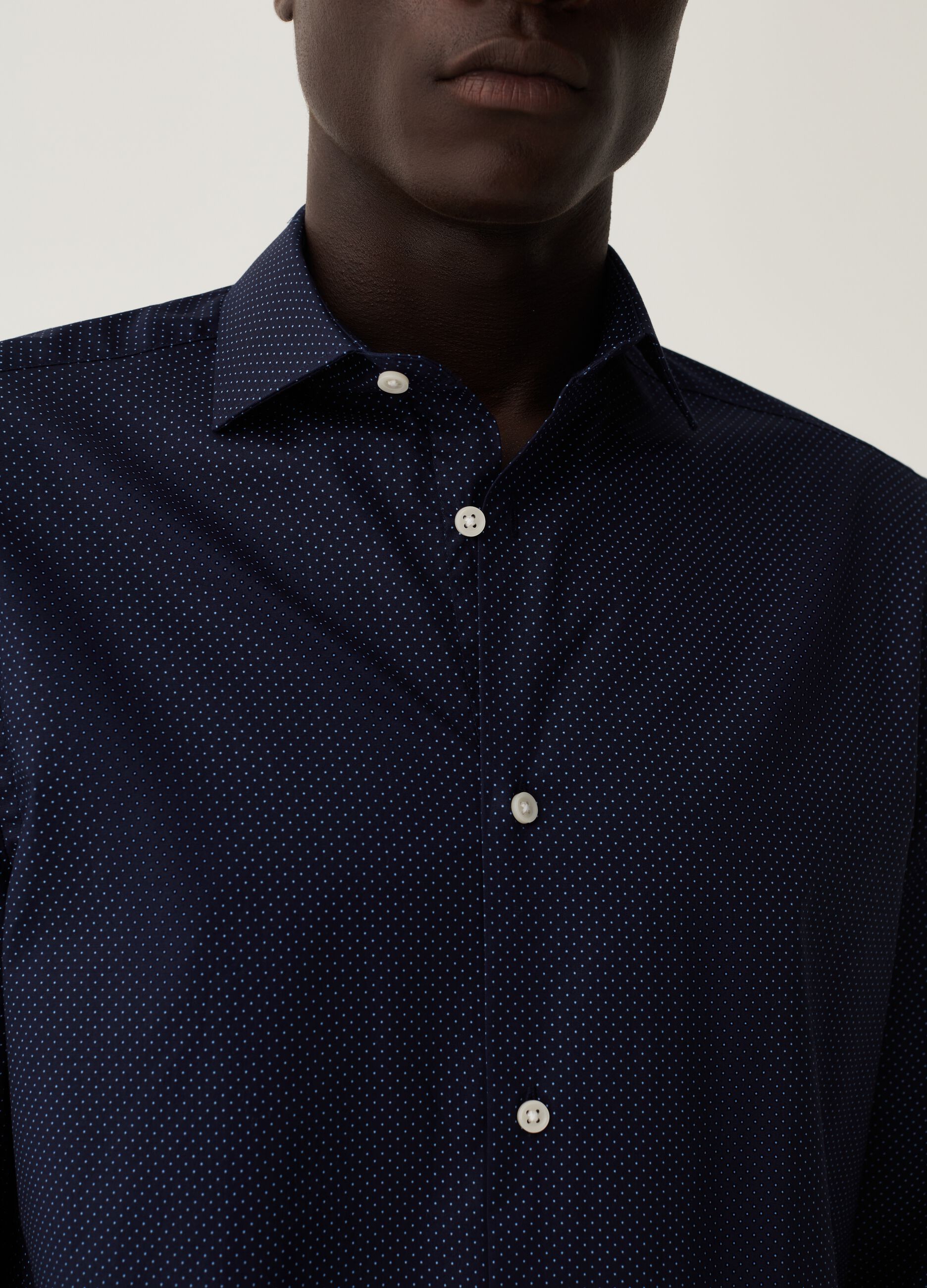 Camicia regular fit fantasia micro pois_3