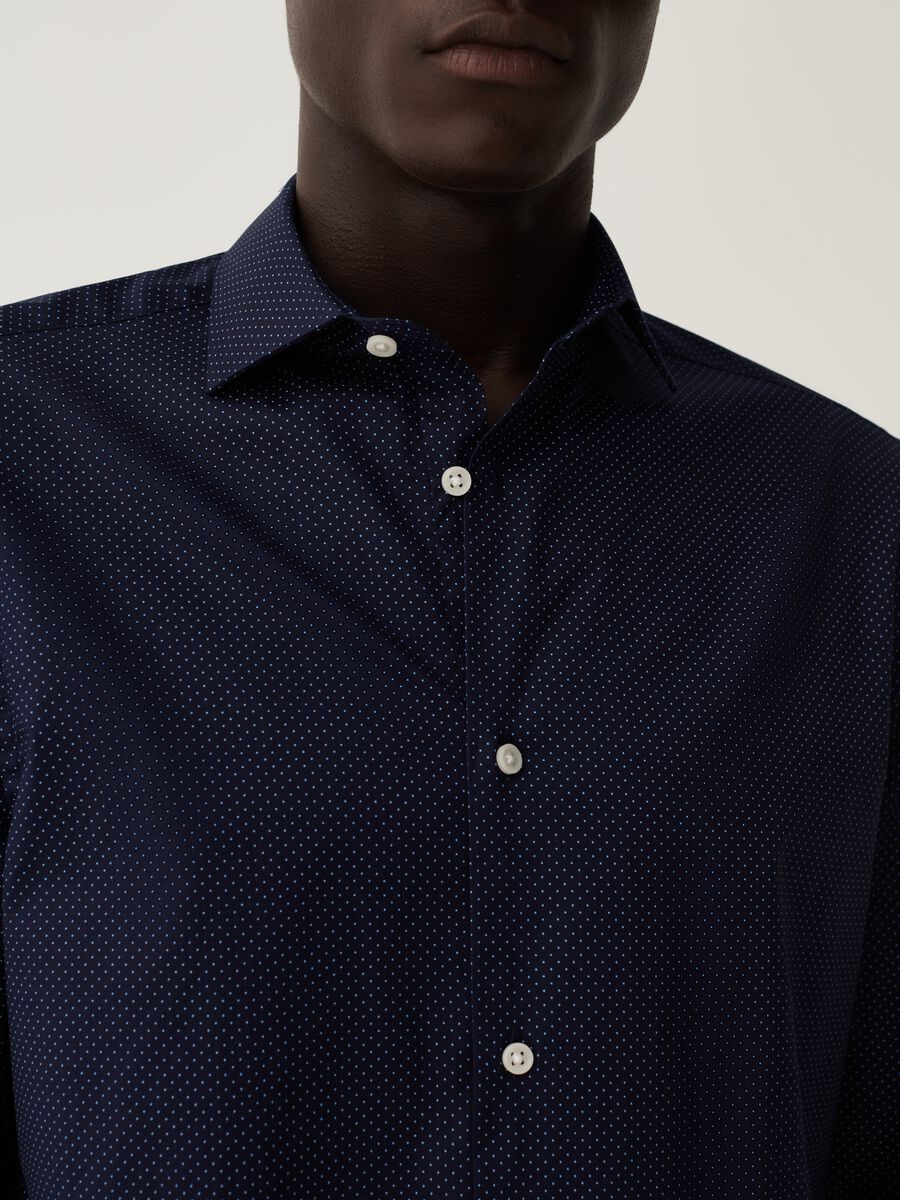 Camicia regular fit fantasia micro pois_3