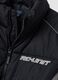 Black padded jacket, regular fit, with zip_2