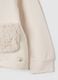 Regular fit beige stretchy cotton baby sweatshirt_2