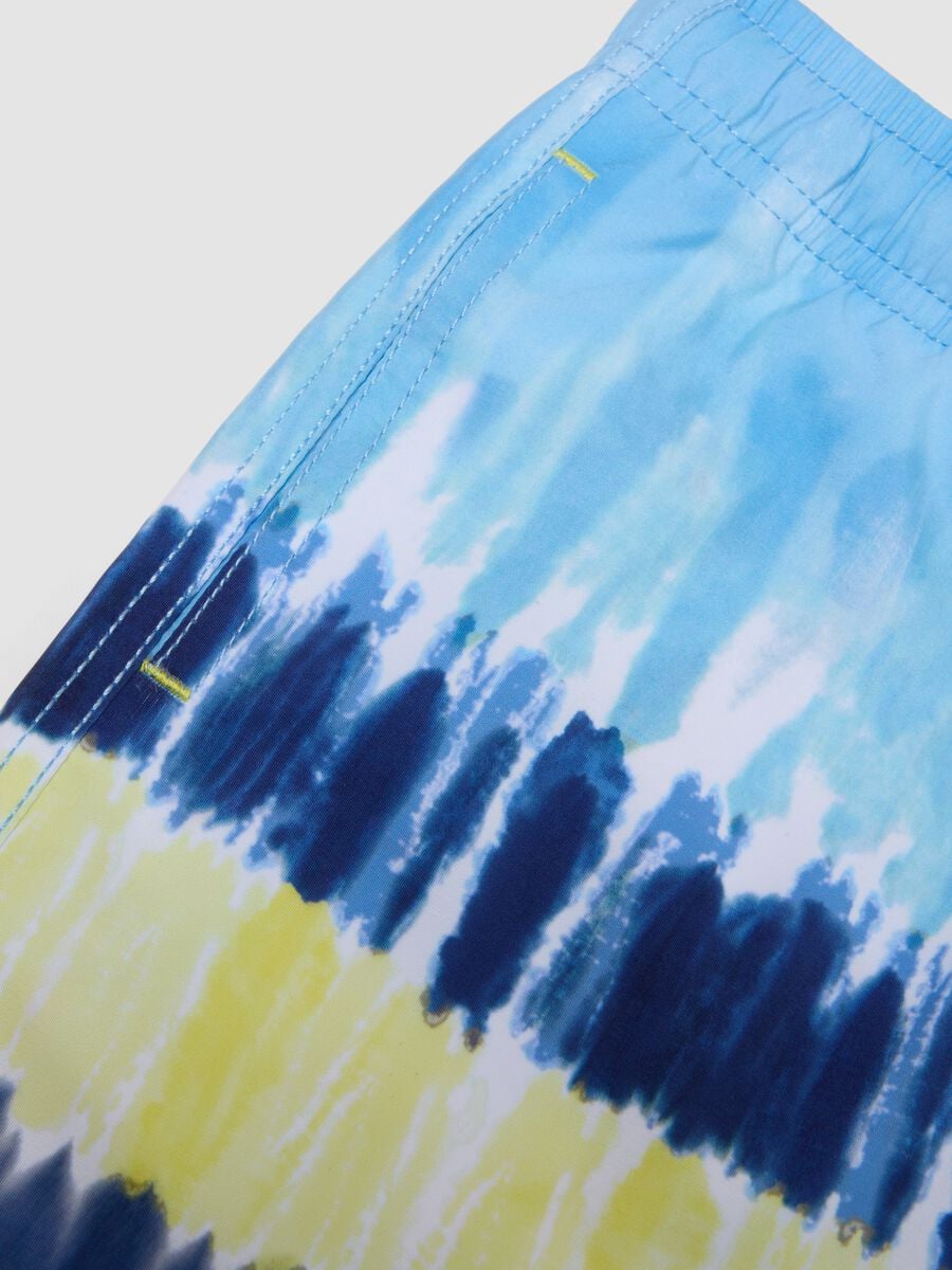 Boxer mare azzurro tie-dye con coulisse_3