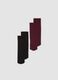 2-pack of black and red stretchy knee-high socks_0