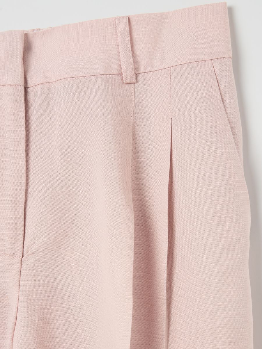 Wide-leg trousers in linen and Lyocell_5