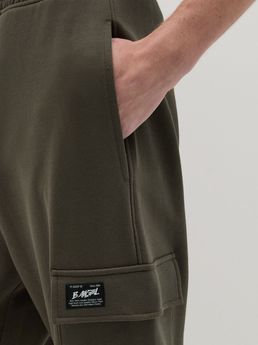 Cargo joggers with elasticated trims_3