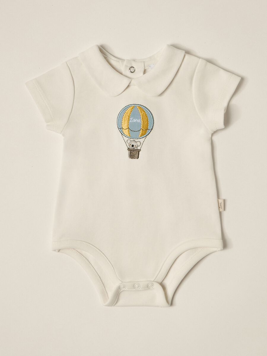 IANA newborn boy bodysuit in 100% cotton_0