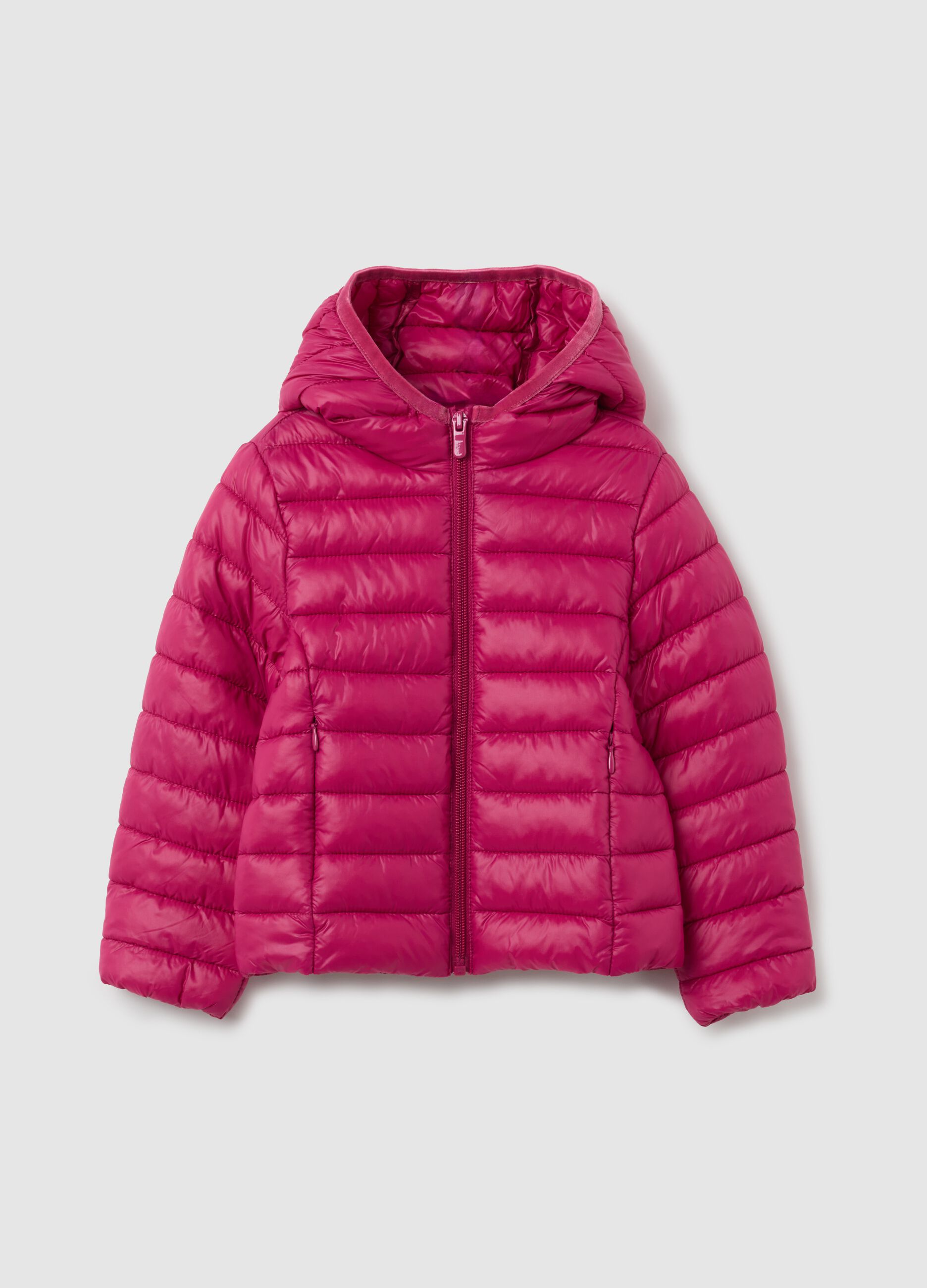 Giacca da bambina rosa imbottita regular fit