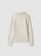 Girls&rsquo; white ribbed viscose-blend top_1