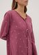 Purple organic cotton nightdress with crew neck_2