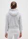 Girls' pure cotton grey hoodie with regular fit_1