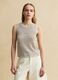 Beige open-knit viscose-blend vest top_2