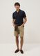 Beige pure cotton regular-fit shorts_0
