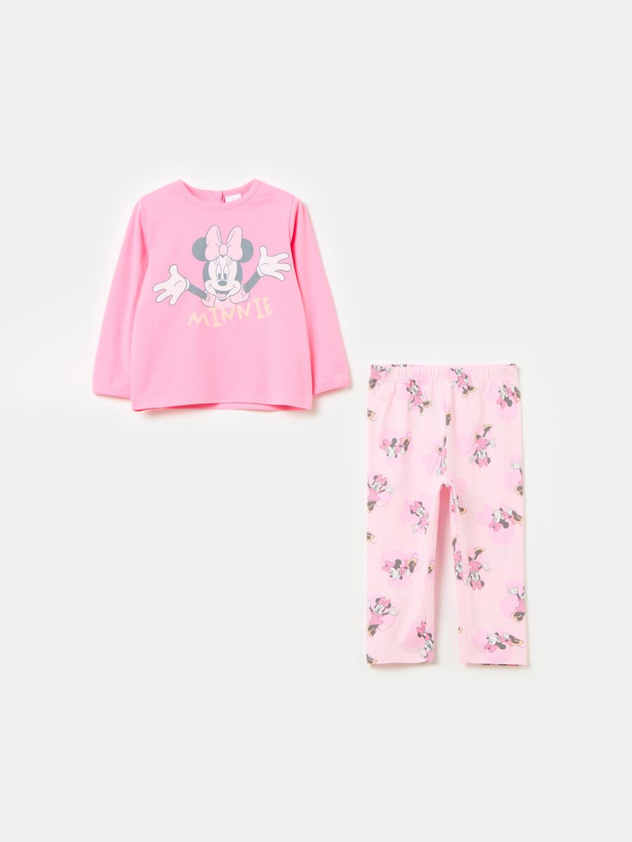 Organic cotton pyjamas with Minnie Mouse print_0