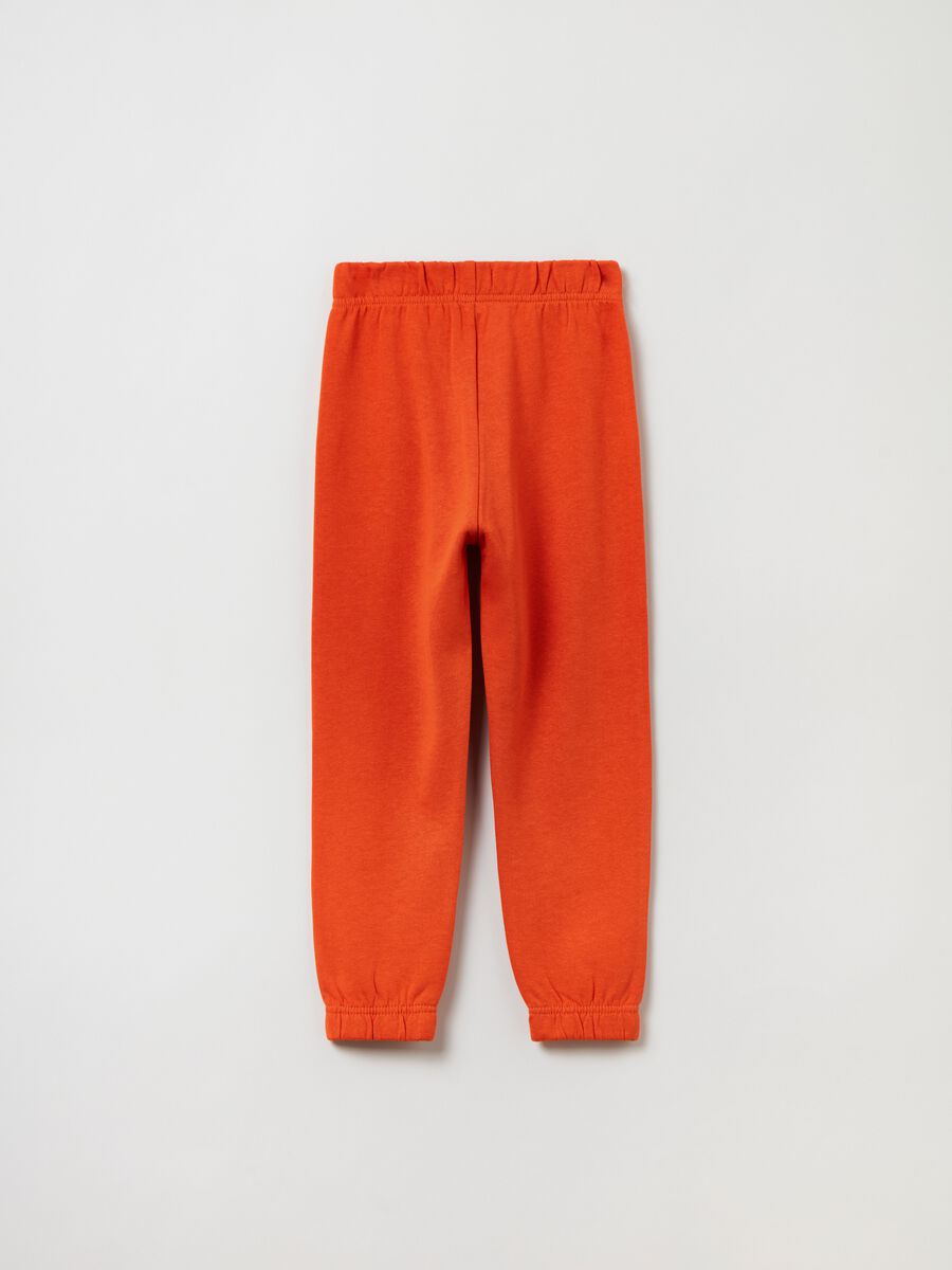 Joggers in felpa con profili elasticati_1