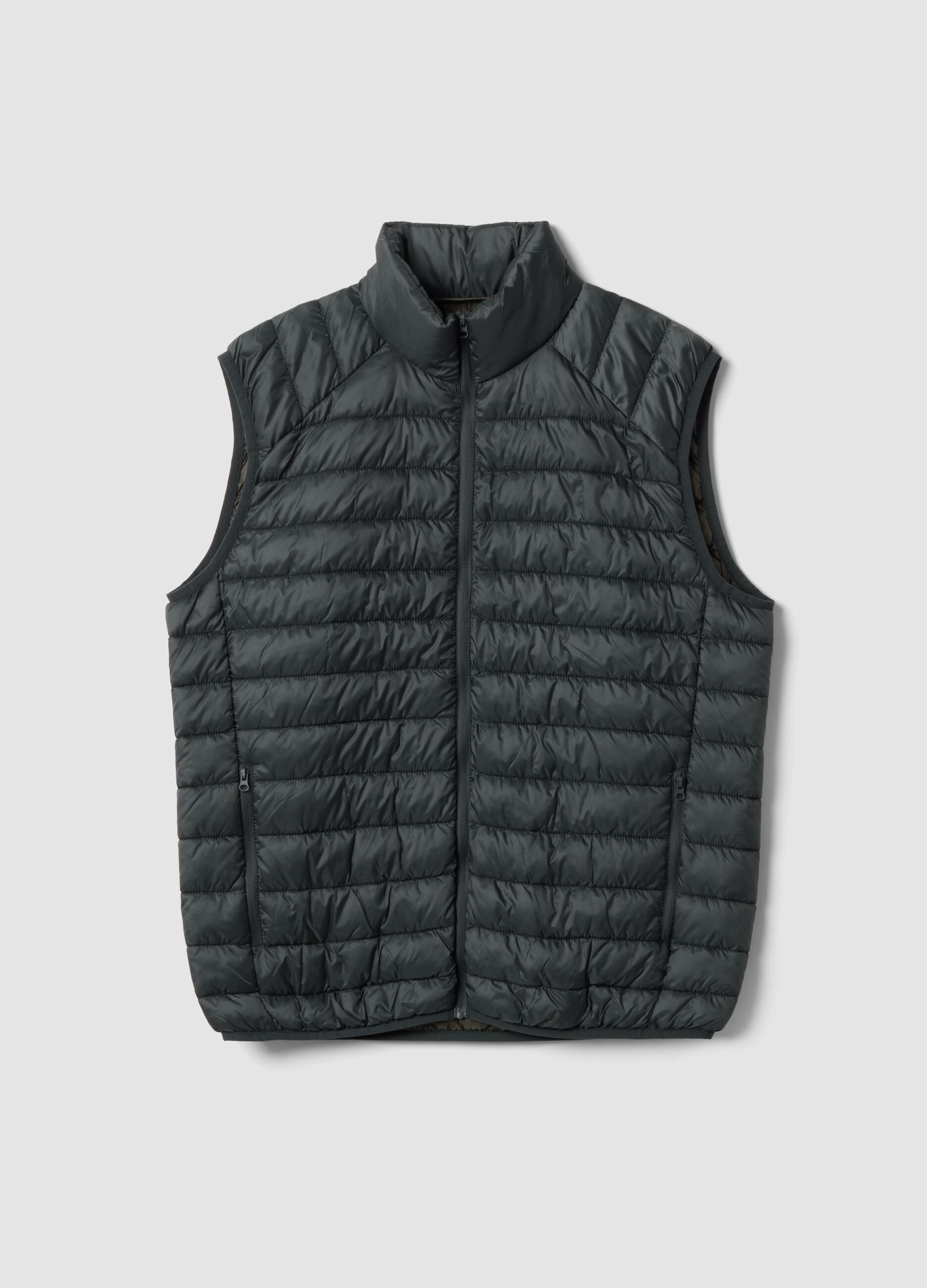 Grey Ultralight Padded Gilet with Zip
