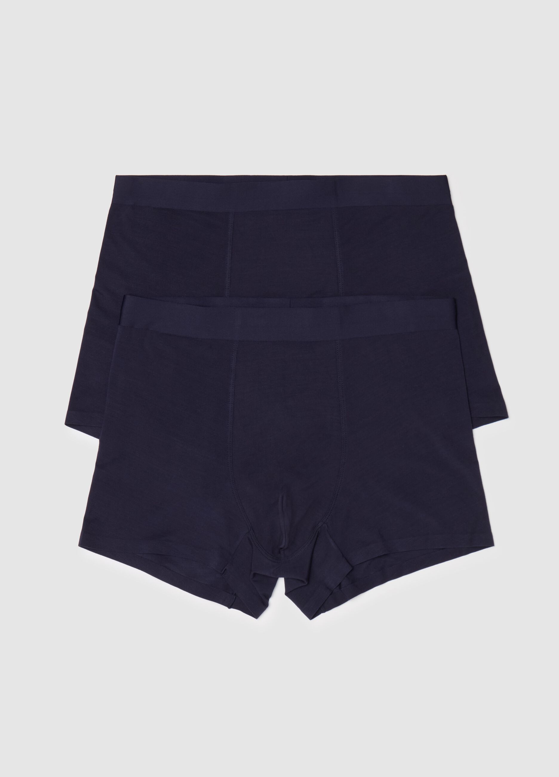 Two-pair pack midi boxer shorts in stretch modal