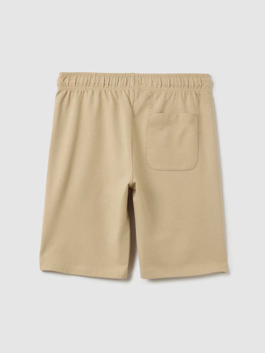 Beige pure cotton shorts OVS Kids_1
