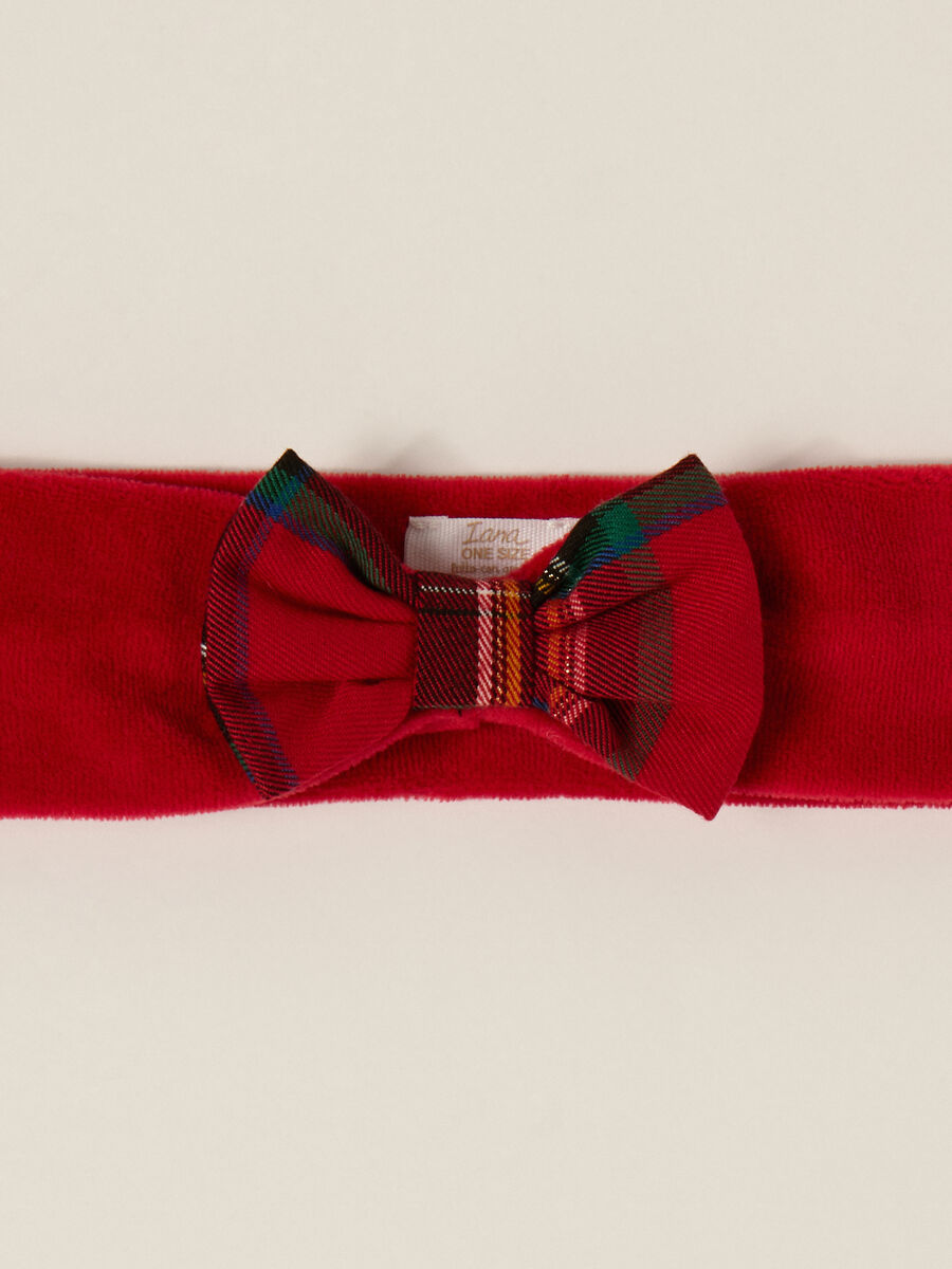 Red Velvet Headband with Bow_2