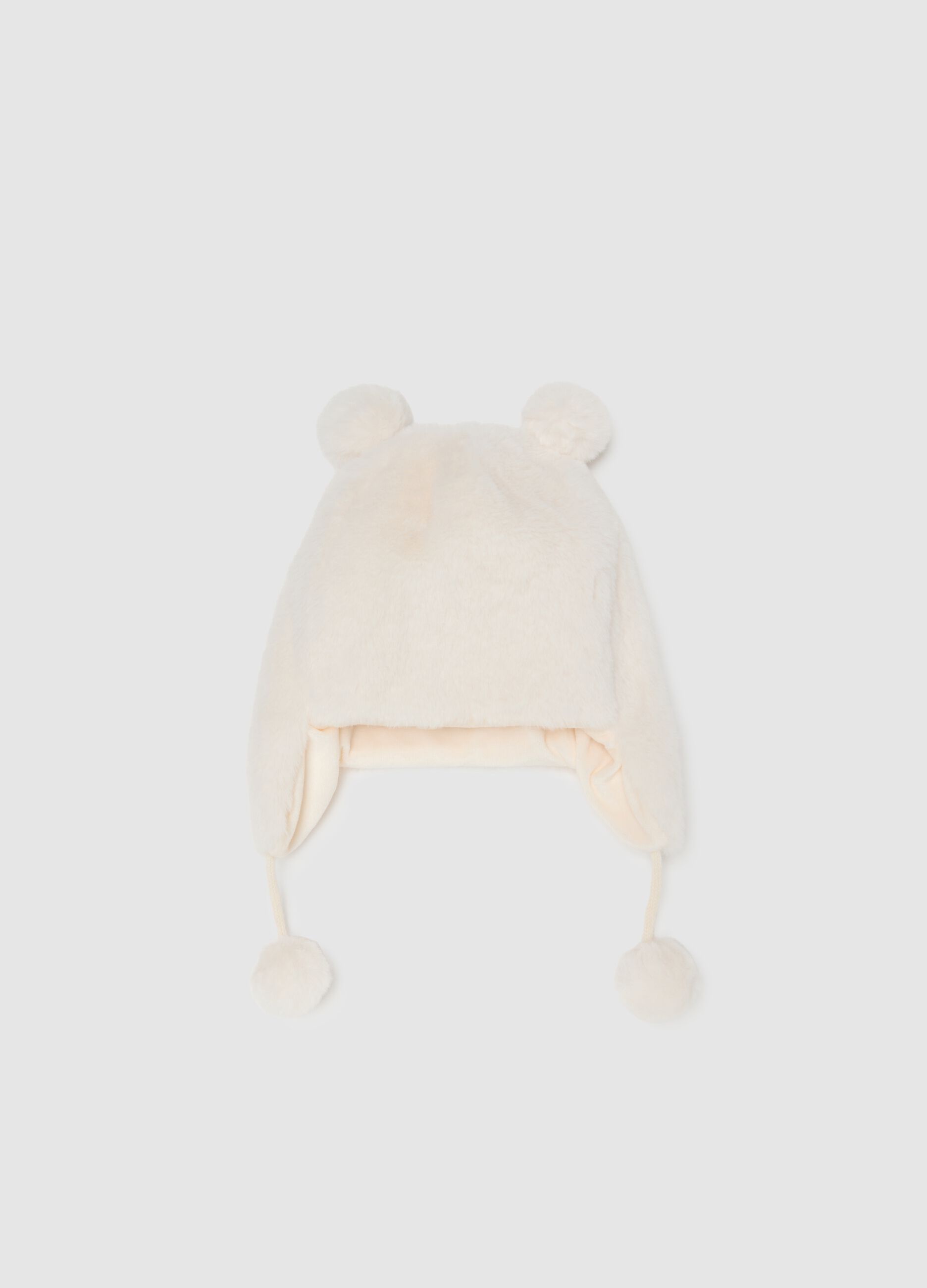 White Peruvian Faux Leather Hat