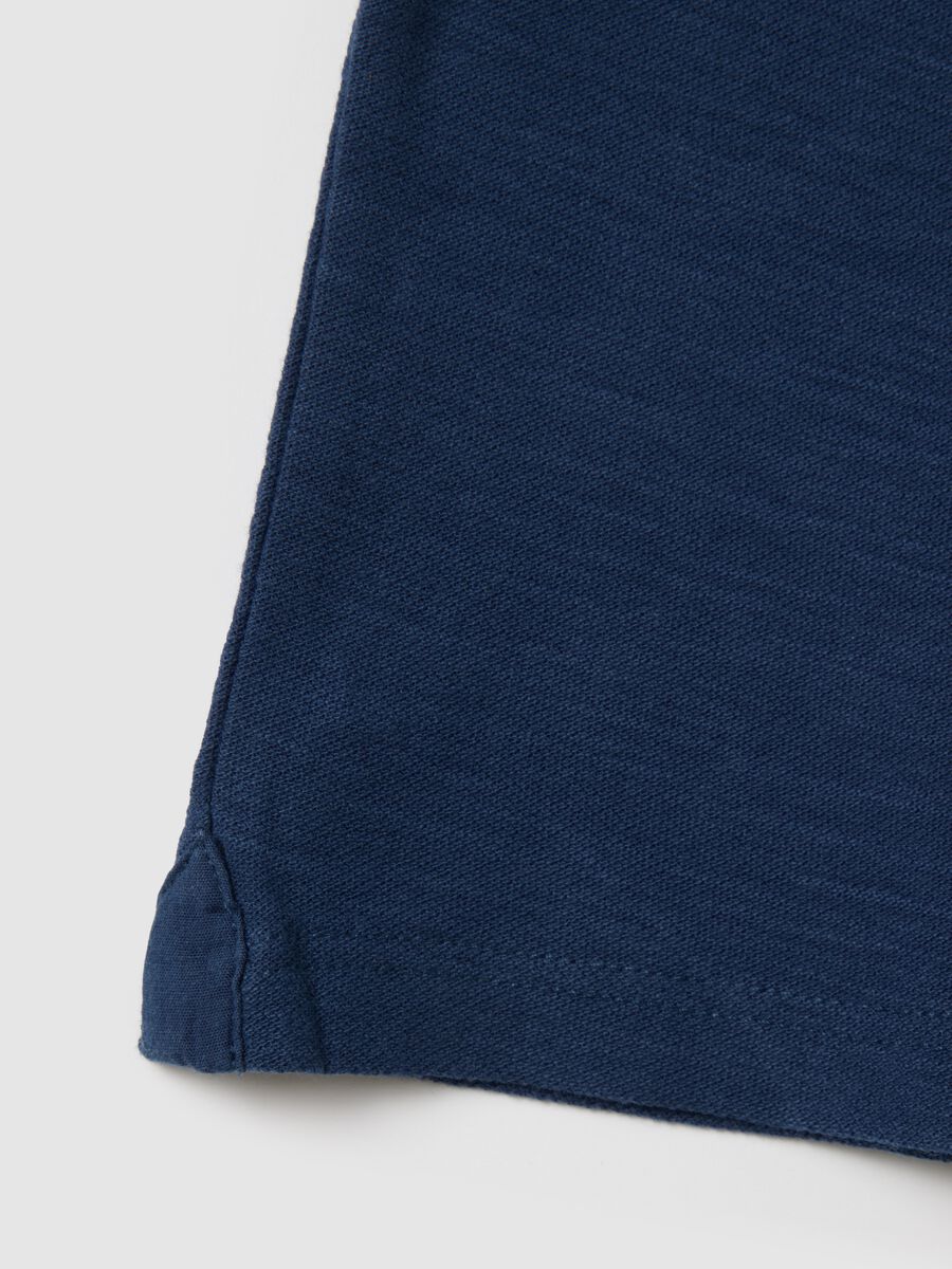 Children's T-shirt in pure blue cotton regular fit_3