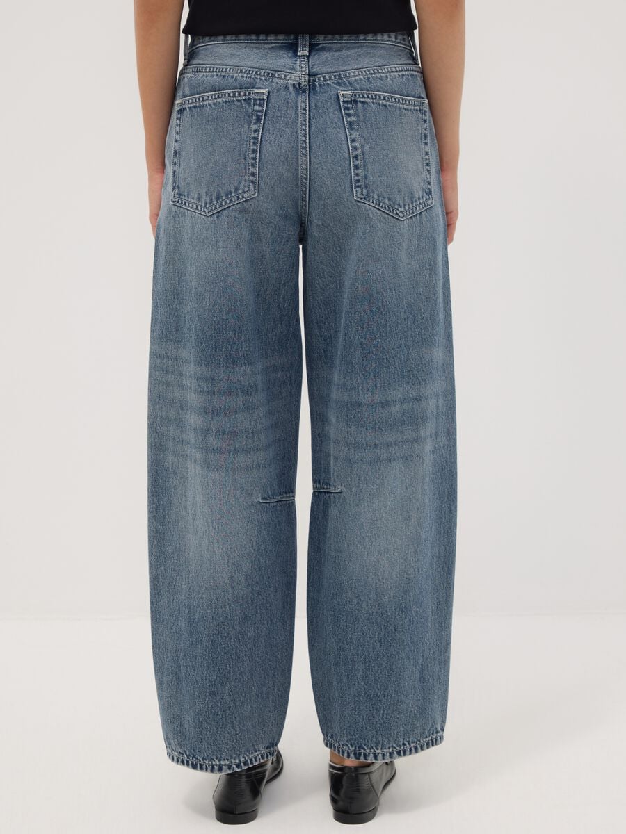 Jeans denim in puro cotone balloon fit_2