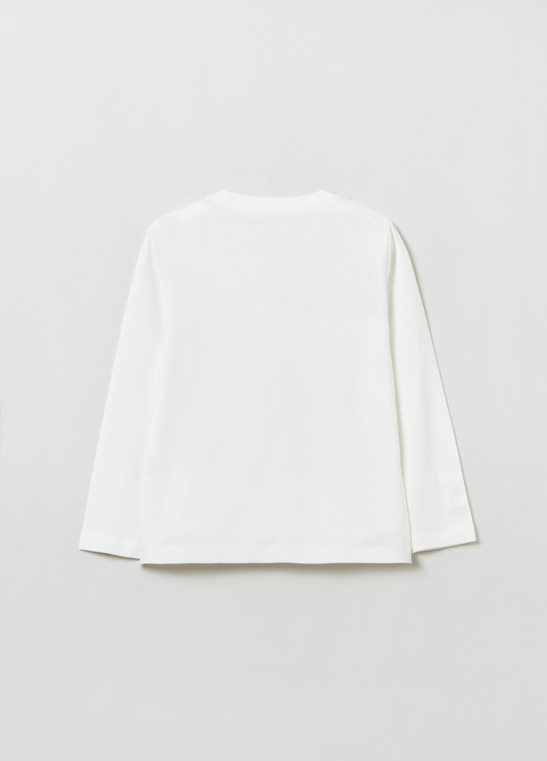 T-shirt a maniche lunghe con stampa_1