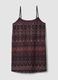 Purple cotton-linen blend dress with slim straps_4