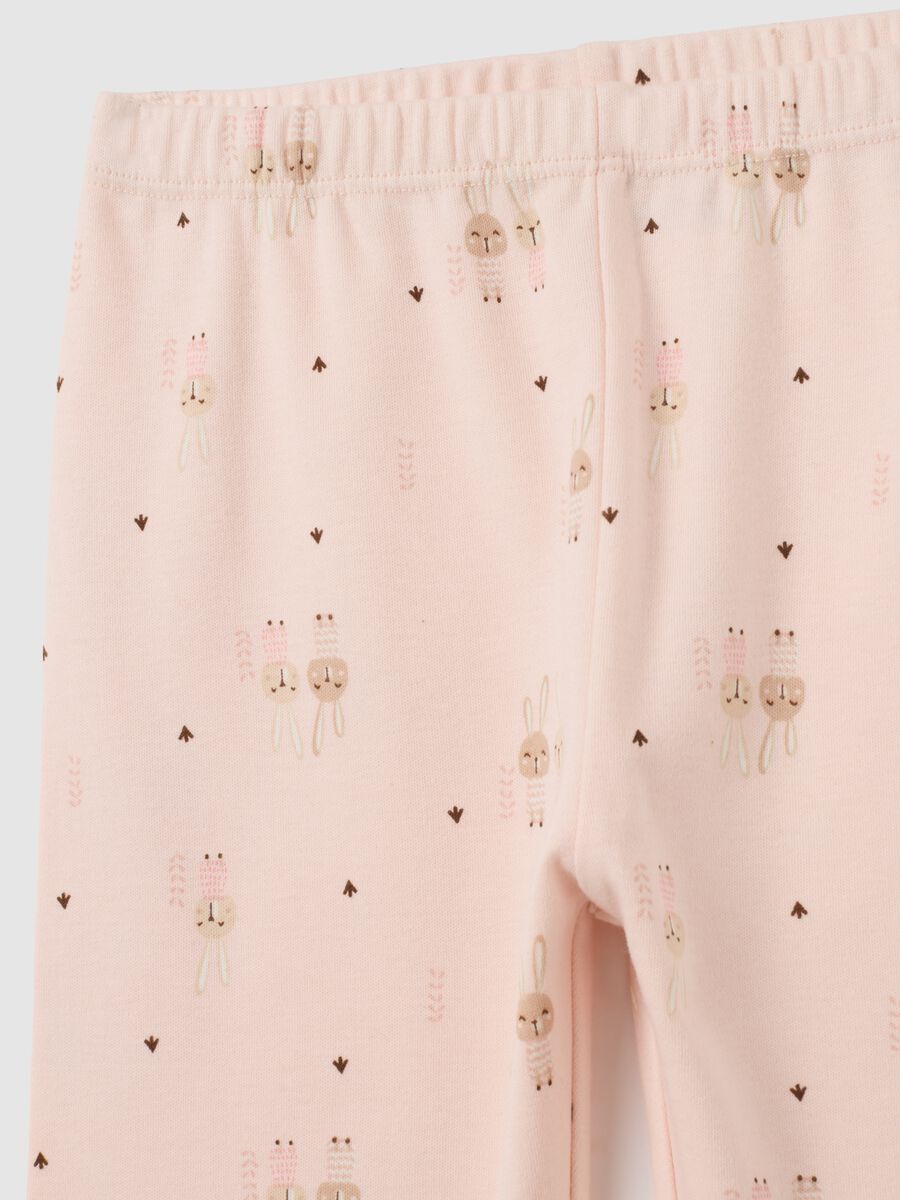 Girls' pink pure cotton regular fit pyjamas_2