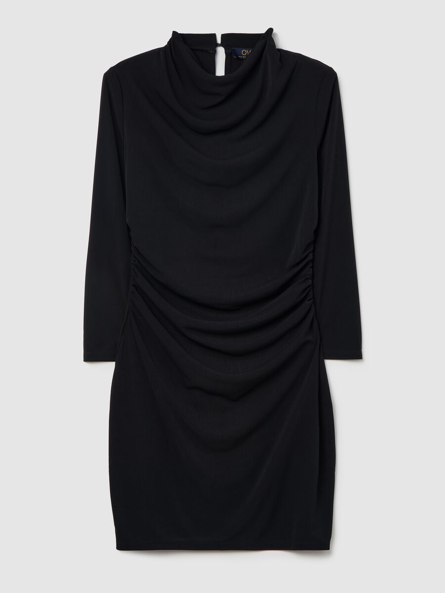 Vestito corto con arricciatura_4