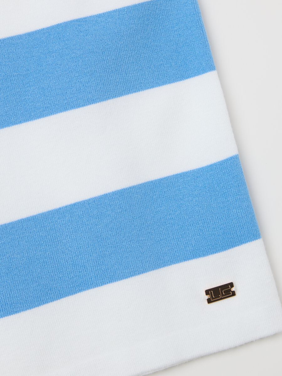White and light blue striped tank top_5