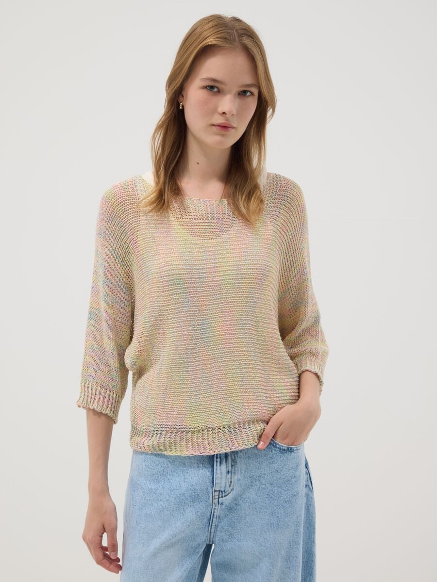 Maglia multicolor in misto viscosa_1