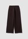 Brown pure cotton joggers with elasticated waist, oversized fit_2