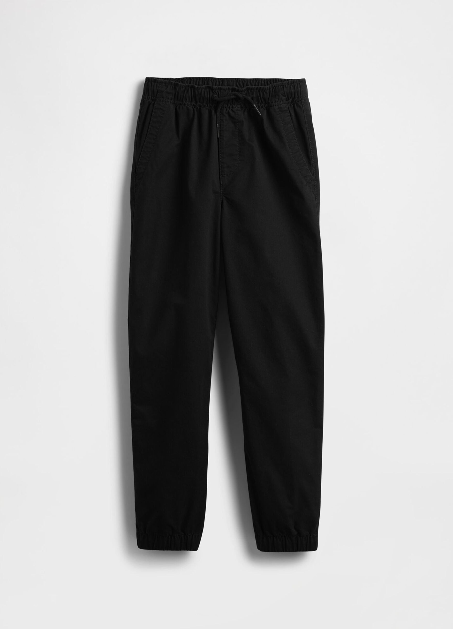 Pantaloni neri in cotone elasticizzato