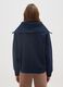 Blue sweatshirt with zipped collar_2