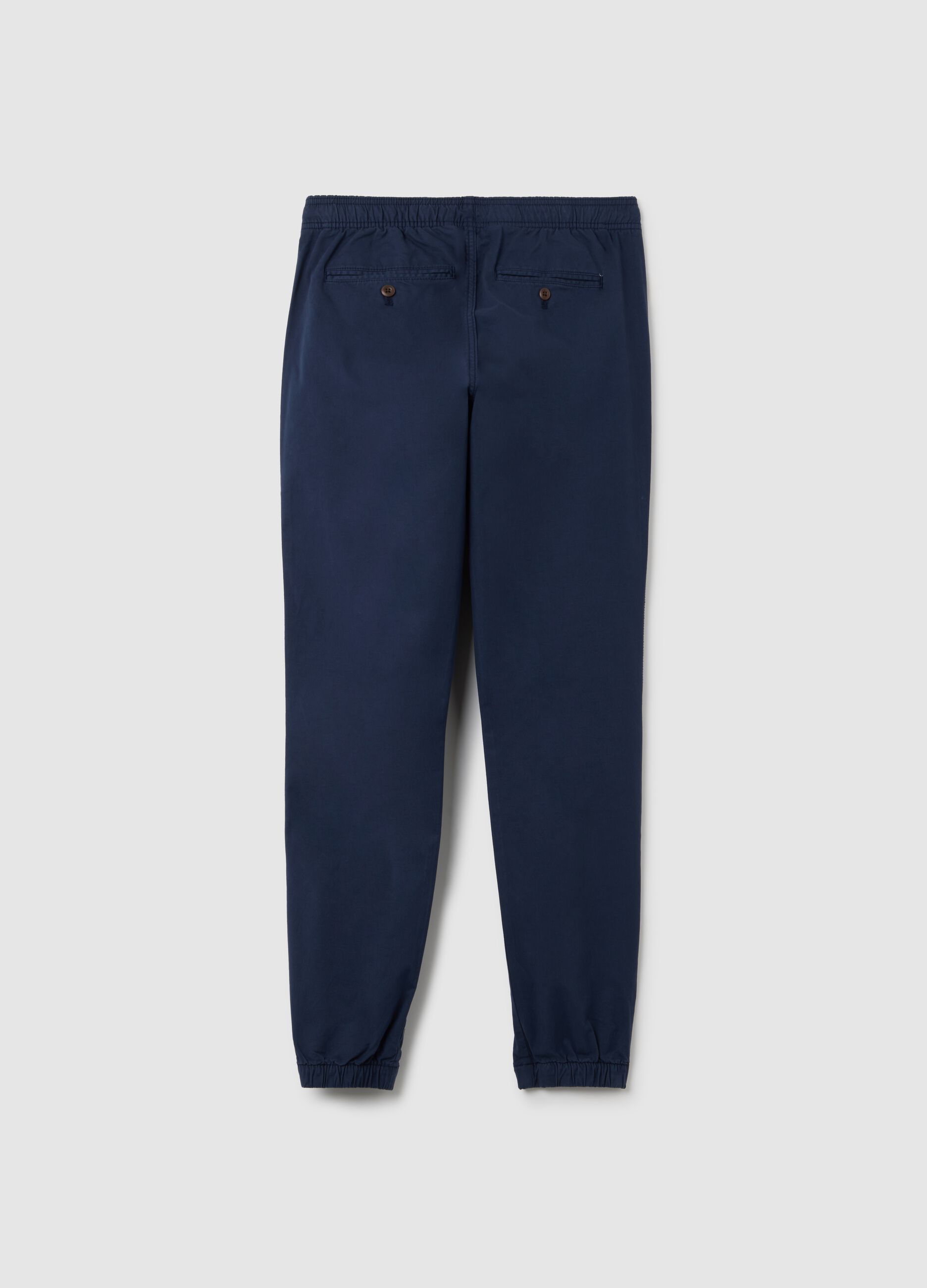 Stretch cotton joggers