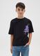 Children's black T-shirt in pure cotton regular fit with Pokémon print_0