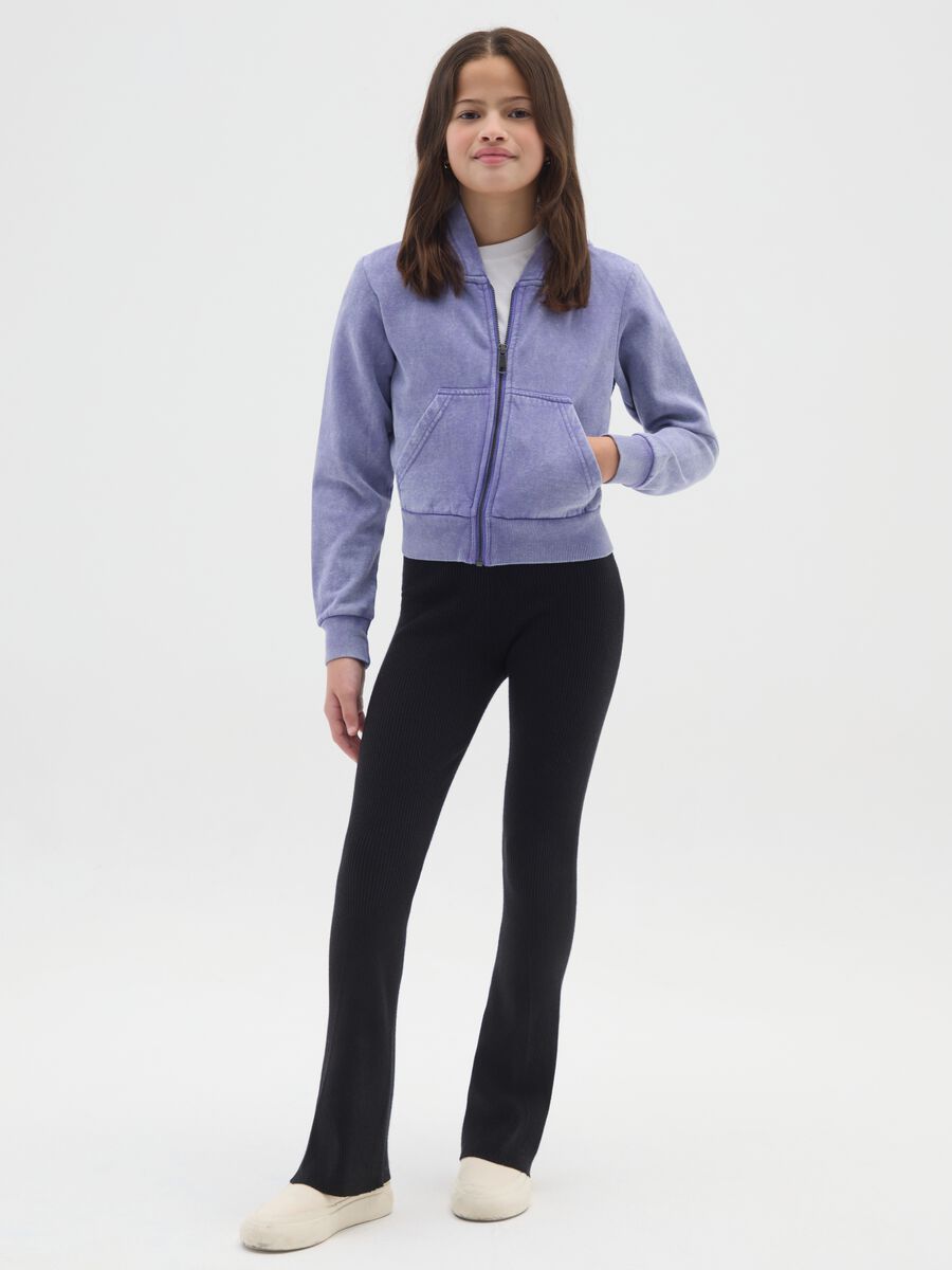 Leggings flare da ragazza neri_0