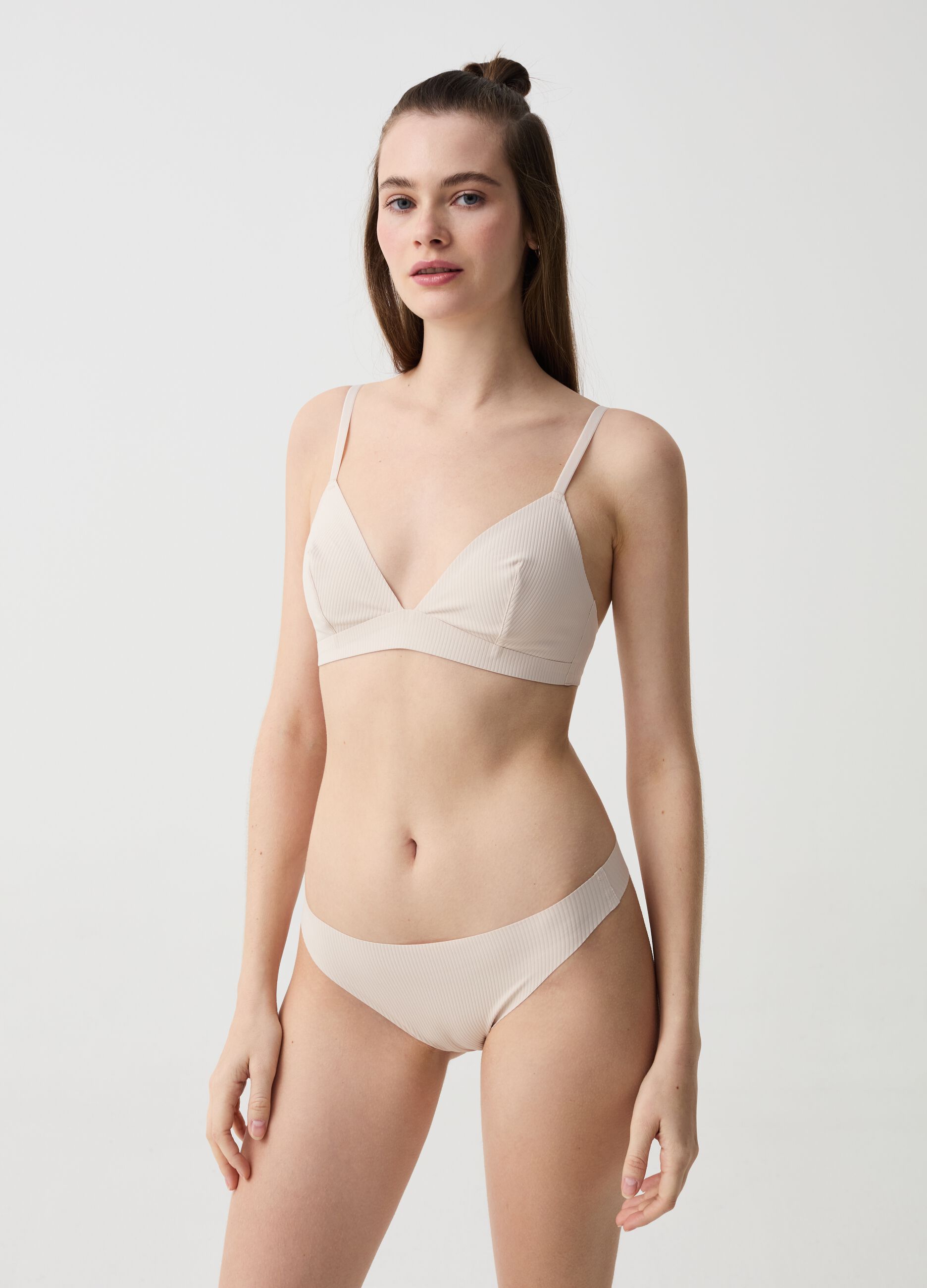 Ovs Reggiseno il Triangolo a costine The Nude